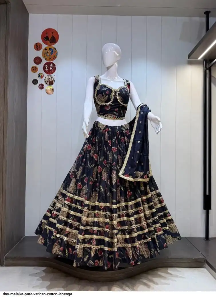DNO MALAIKA PURE VATICAN COTTON LEHENGA 4
