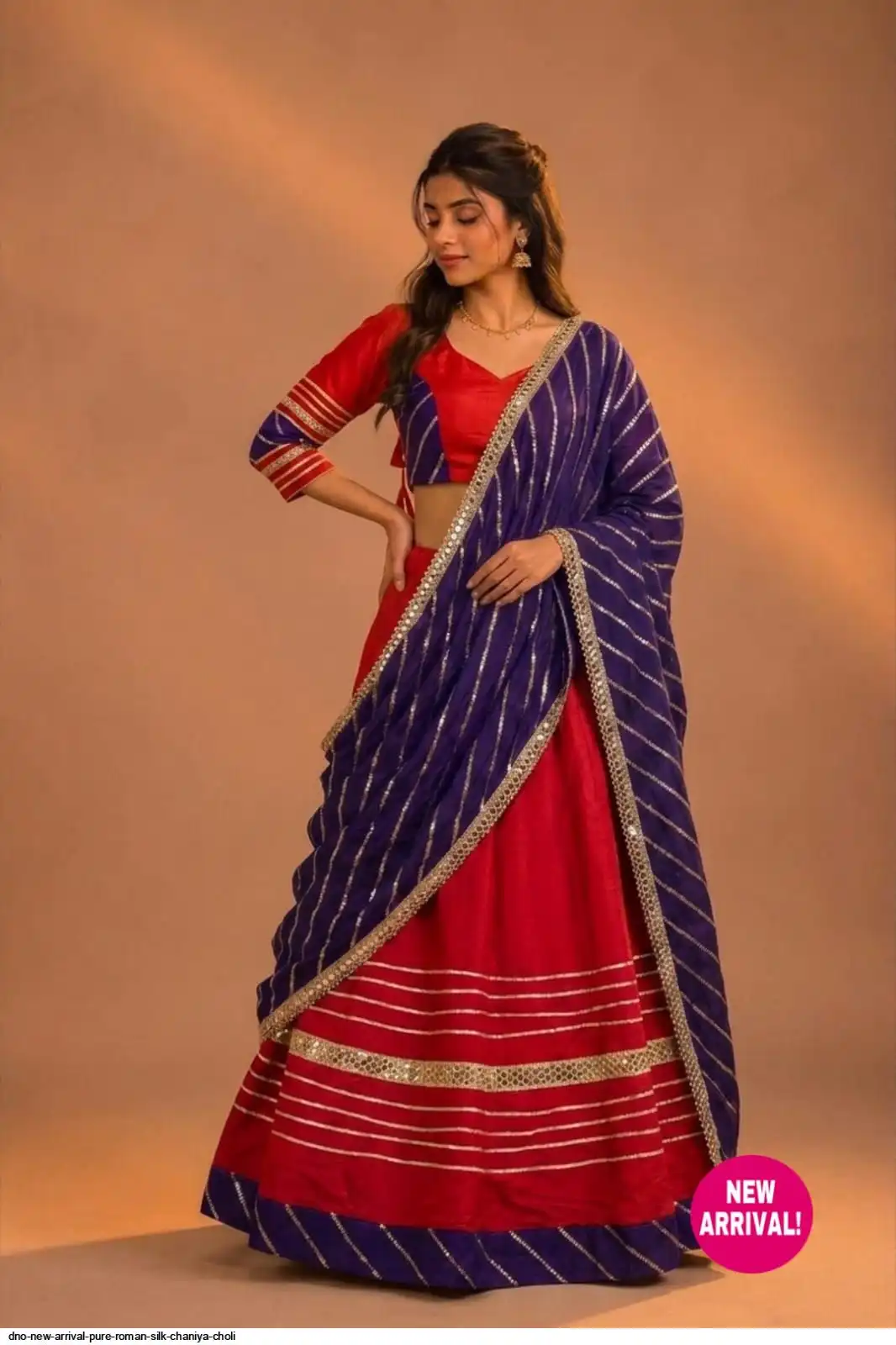 DNO NEW ARRIVAL PURE ROMAN SILK CHANIYA CHOLI 9