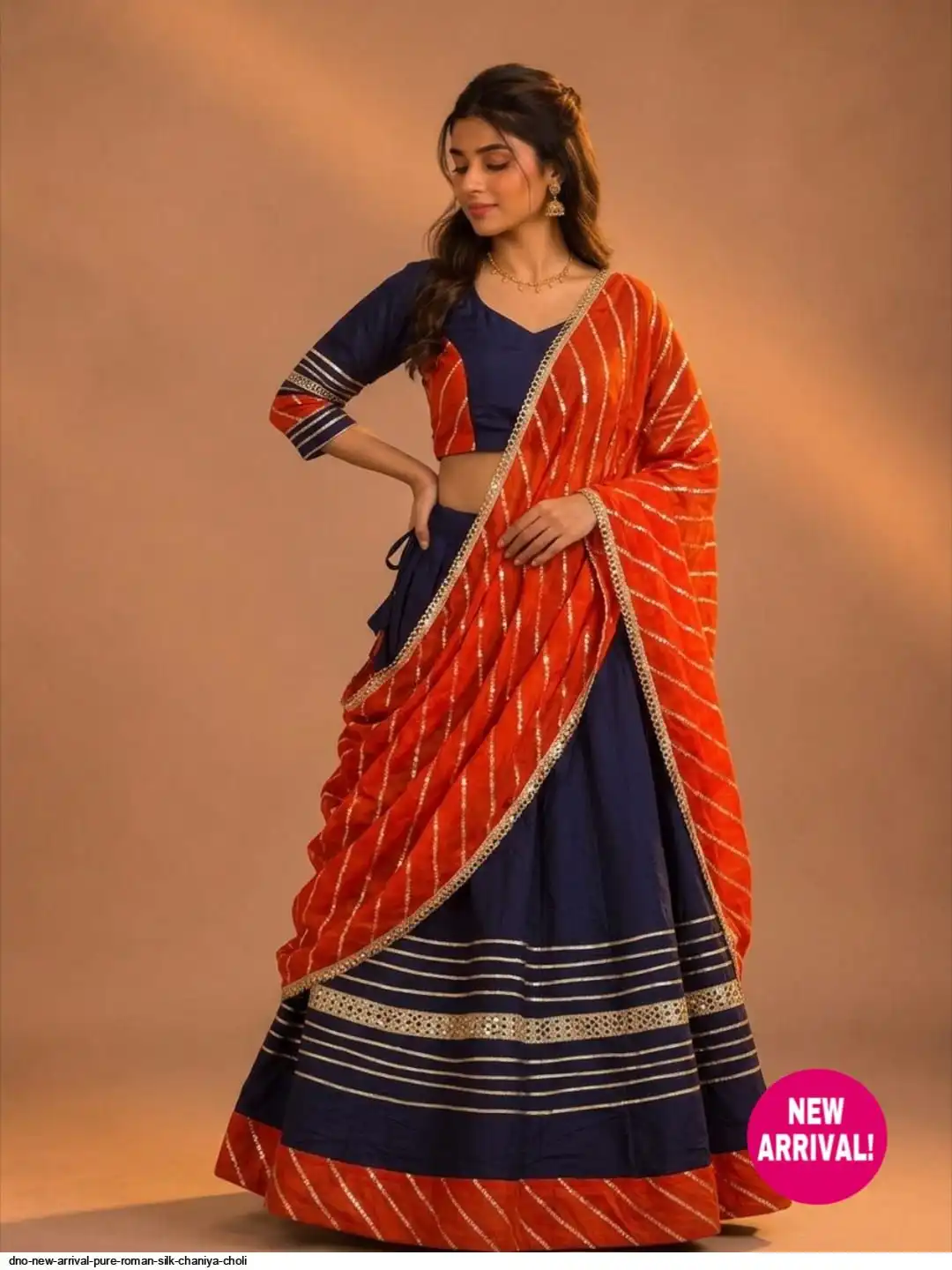 DNO NEW ARRIVAL PURE ROMAN SILK CHANIYA CHOLI 8