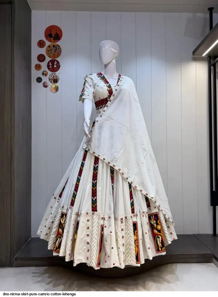 DNO NIRMA SKIRT PURE CAMRIC COTTON LEHENGA 1