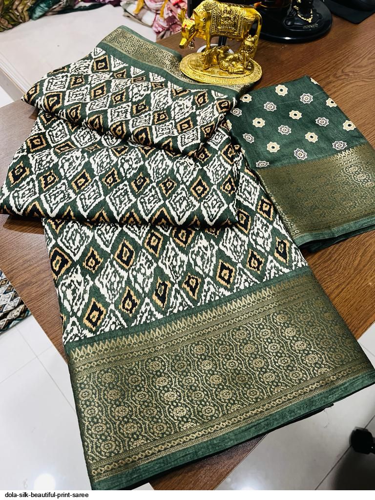 DOLA SILK BEAUTIFUL PRINT SAREE
