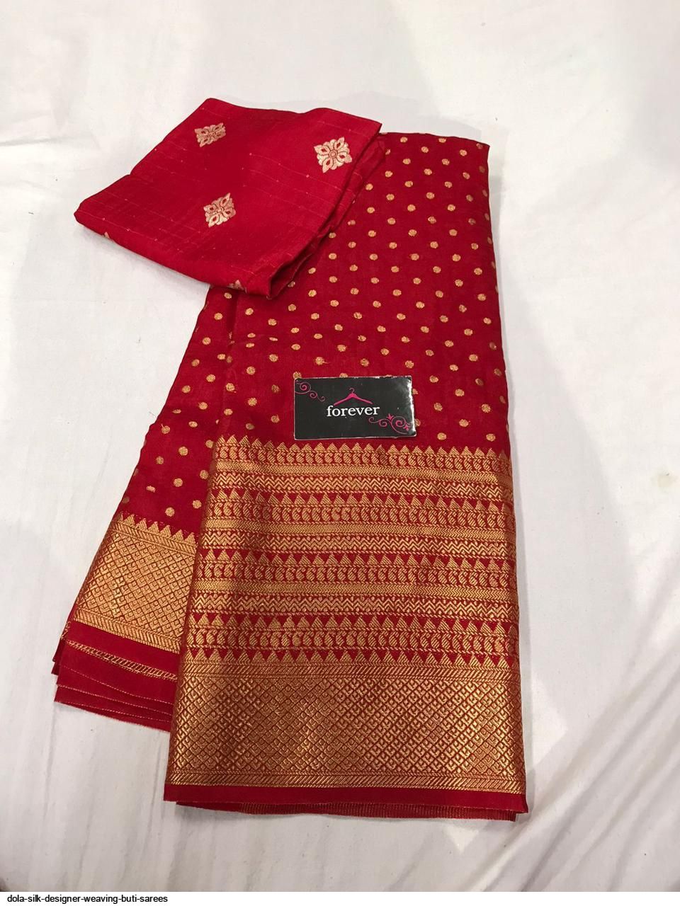 dola silk designer weaving Buti sarees