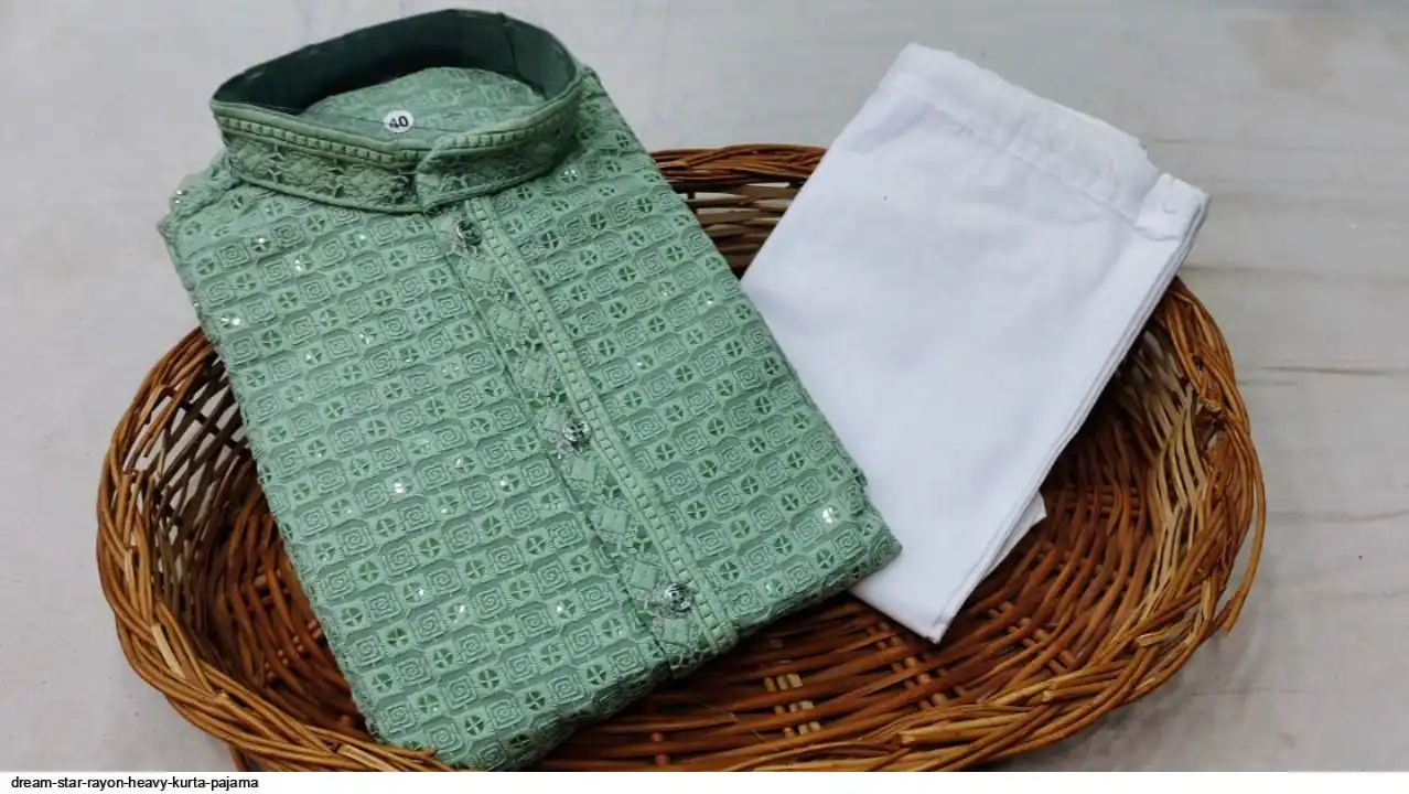 DREAM STAR RAYON HEAVY KURTA PAJAMA B