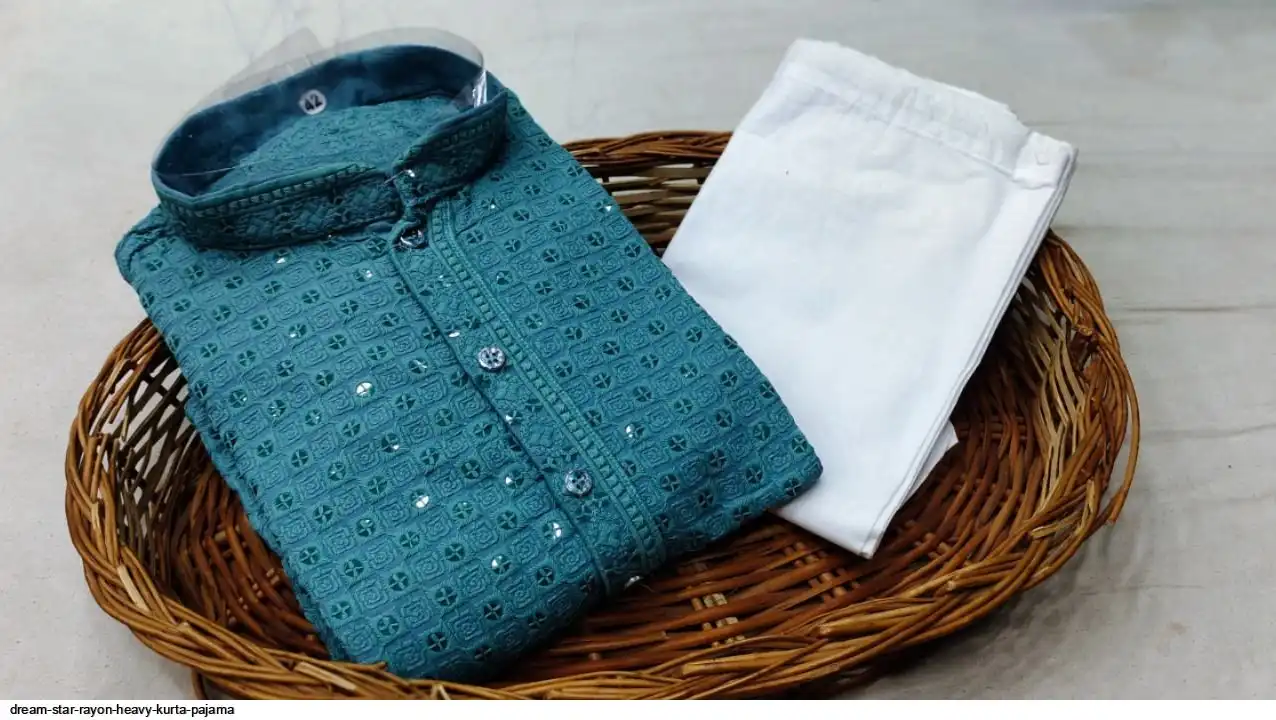 DREAM STAR RAYON HEAVY KURTA PAJAMA C