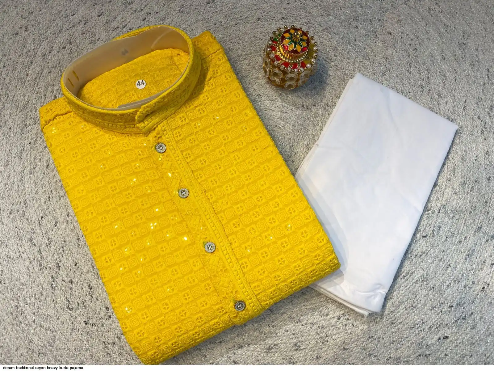 DREAM TRADITIONAL RAYON HEAVY KURTA PAJAMA B