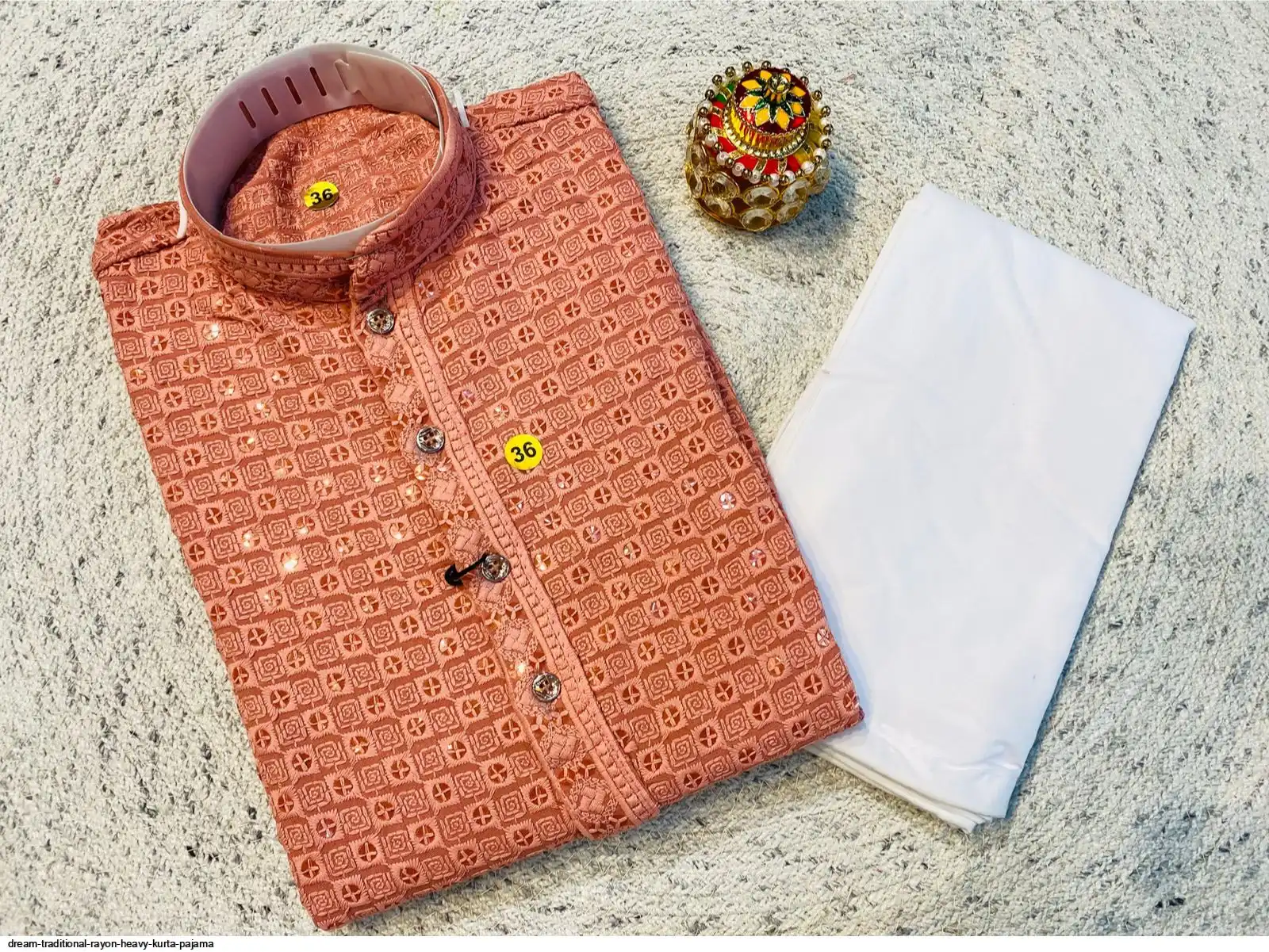 DREAM TRADITIONAL RAYON HEAVY KURTA PAJAMA C