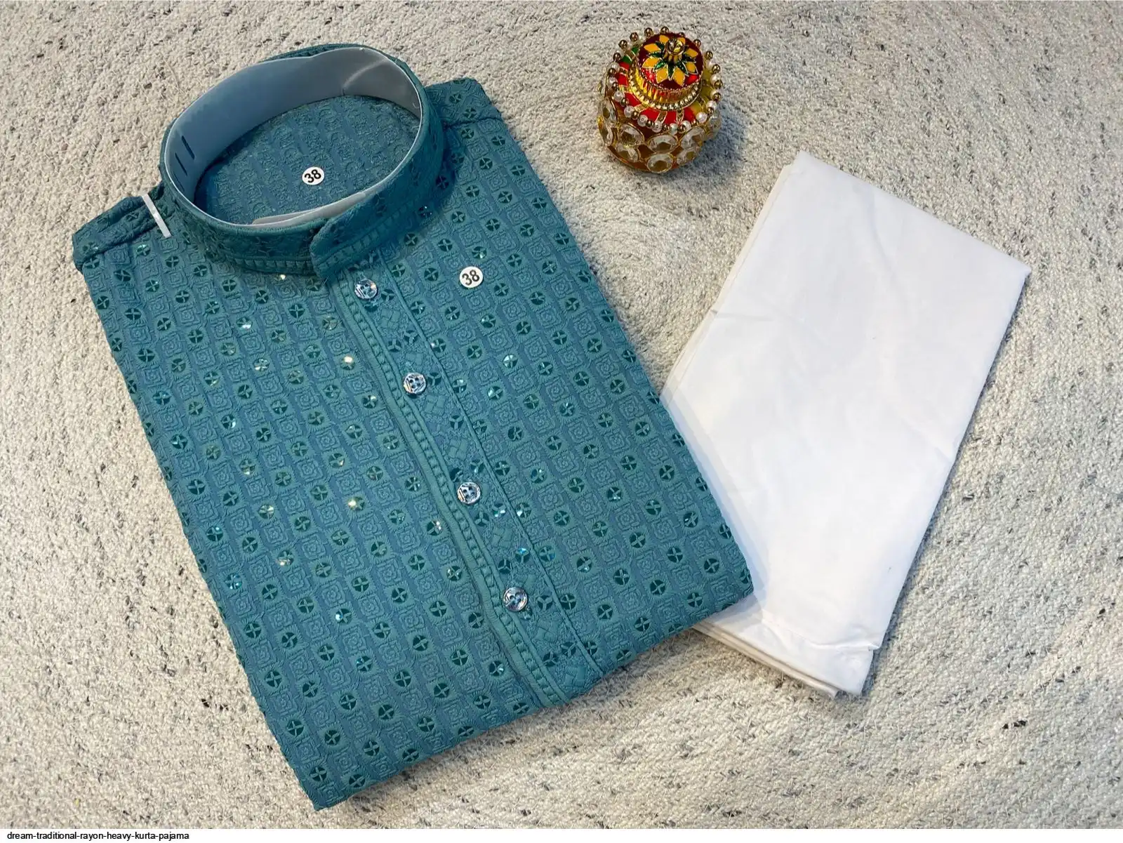 DREAM TRADITIONAL RAYON HEAVY KURTA PAJAMA E