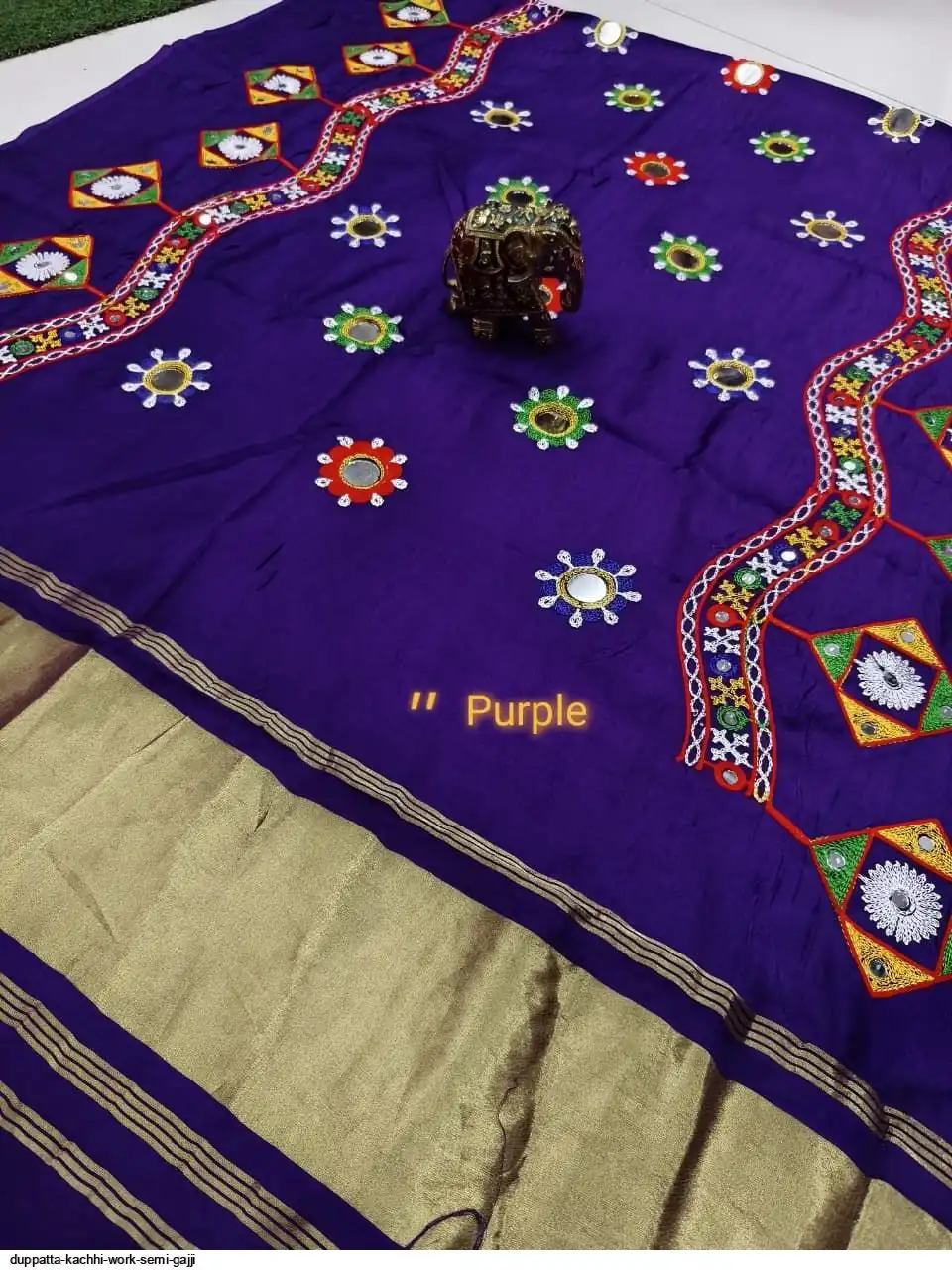 DUPPATTA KACHHI WORK SEMI GAJJI 3