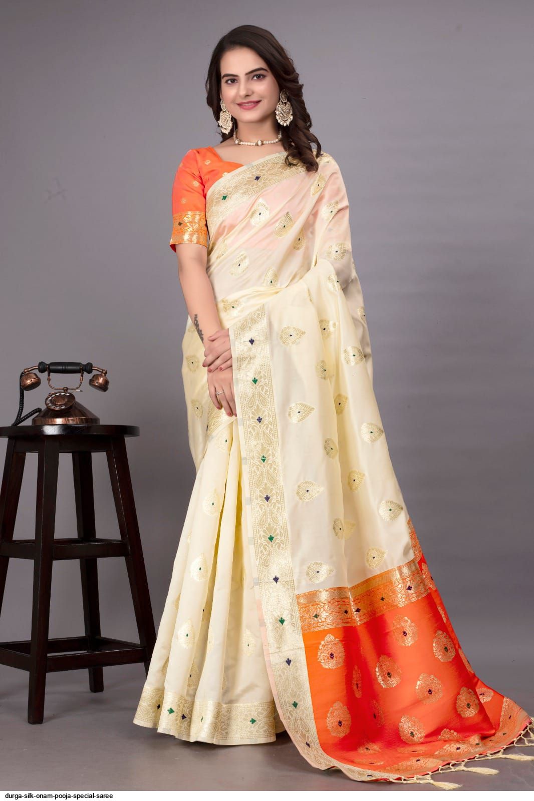 DURGA SILK ONAM POOJA SPECIAL SAREE D