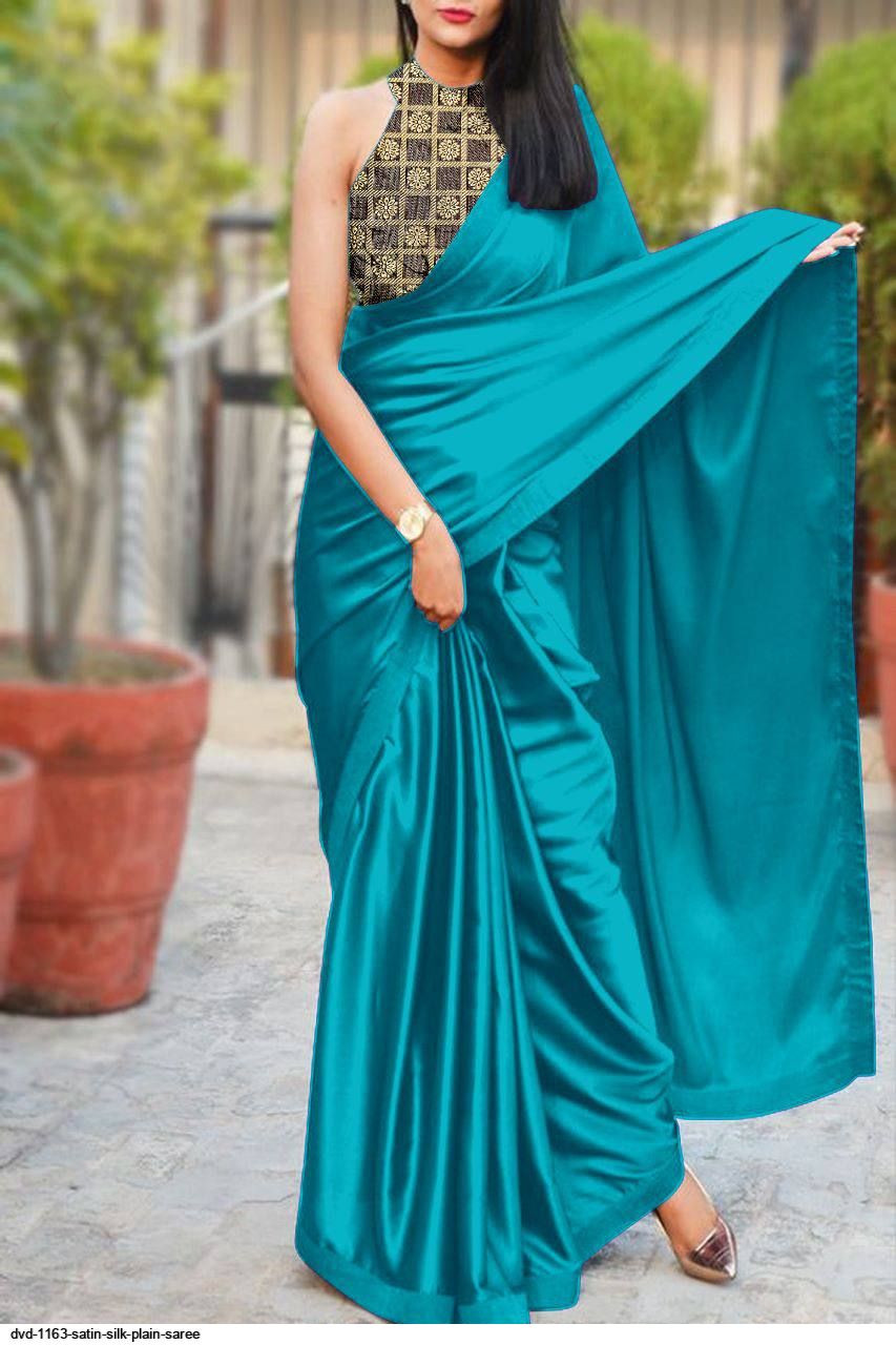 satin plain sarees...... - Ragavi Collections | Facebook