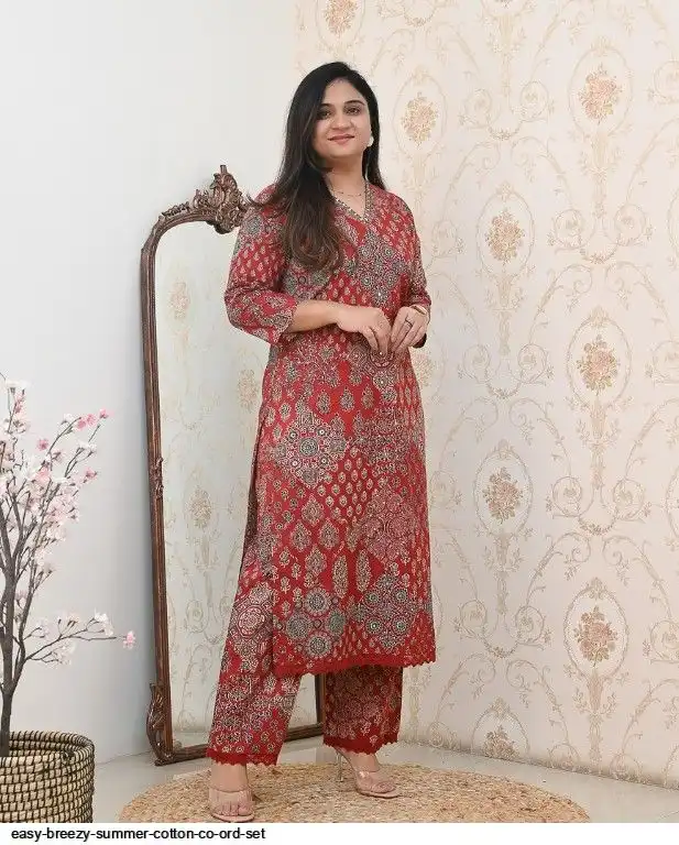 EASY BREEZY SUMMER COTTON CO ORD SET