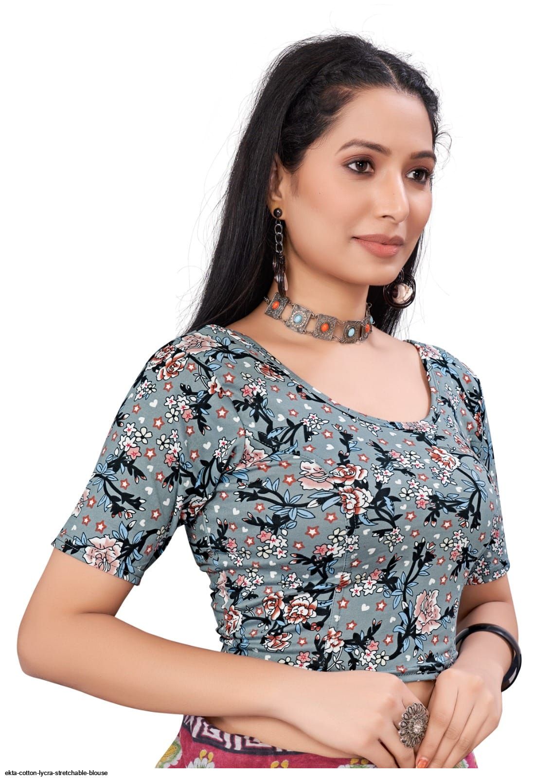 EKTA COTTON LYCRA STRETCHABLE BLOUSE