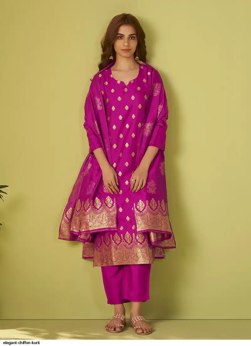 ELEGANT CHIFFON KURTI A