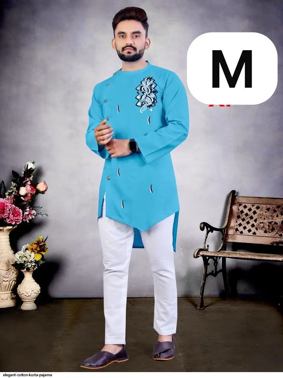 ELEGANT COTTON KURTA PAJAMA K