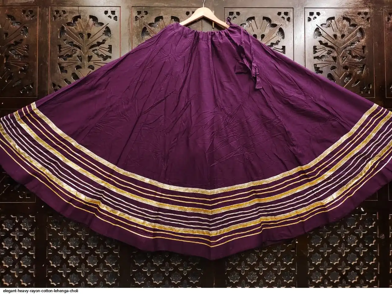 ELEGANT HEAVY RAYON COTTON LEHENGA CHOLI D