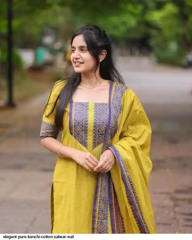 kanchi cotton dress elegant pure KANCHI COTTON salwar suit
