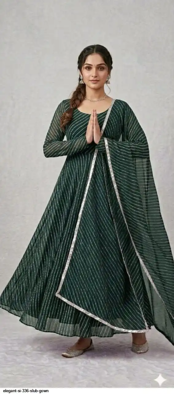ELEGANT SI 336 SLUB GOWN C