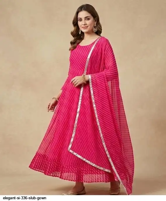 ELEGANT SI 336 SLUB GOWN E