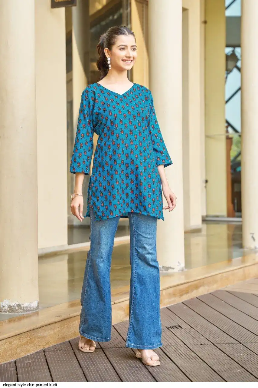 ELEGANT STYLE CHIC PRINTED KURTI C
