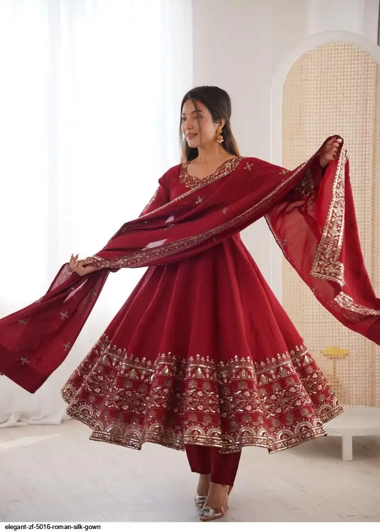 ELEGANT ZF 5016 ROMAN SILK GOWN B
