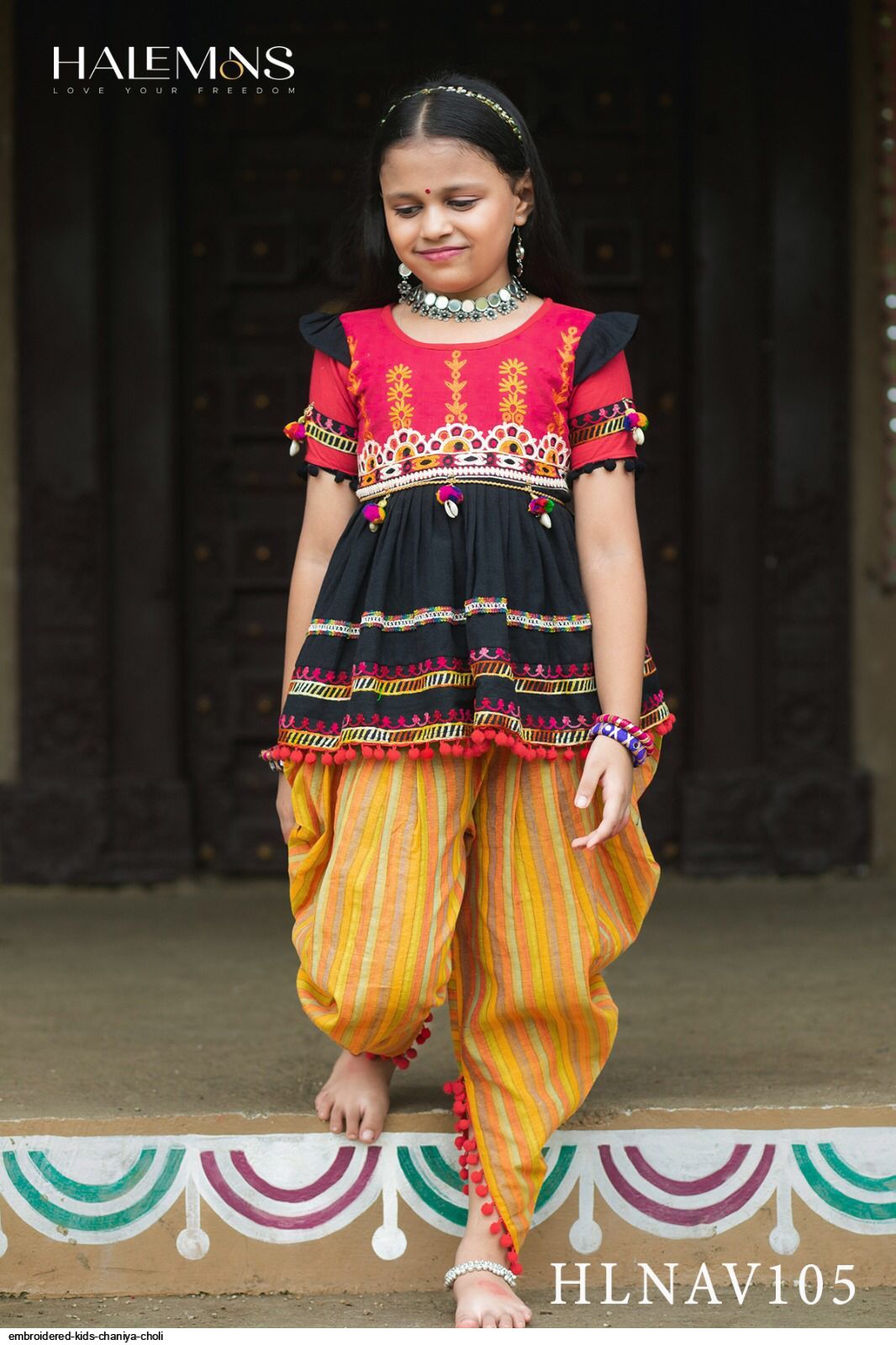 EMBROIDERED KIDS CHANIYA CHOLI