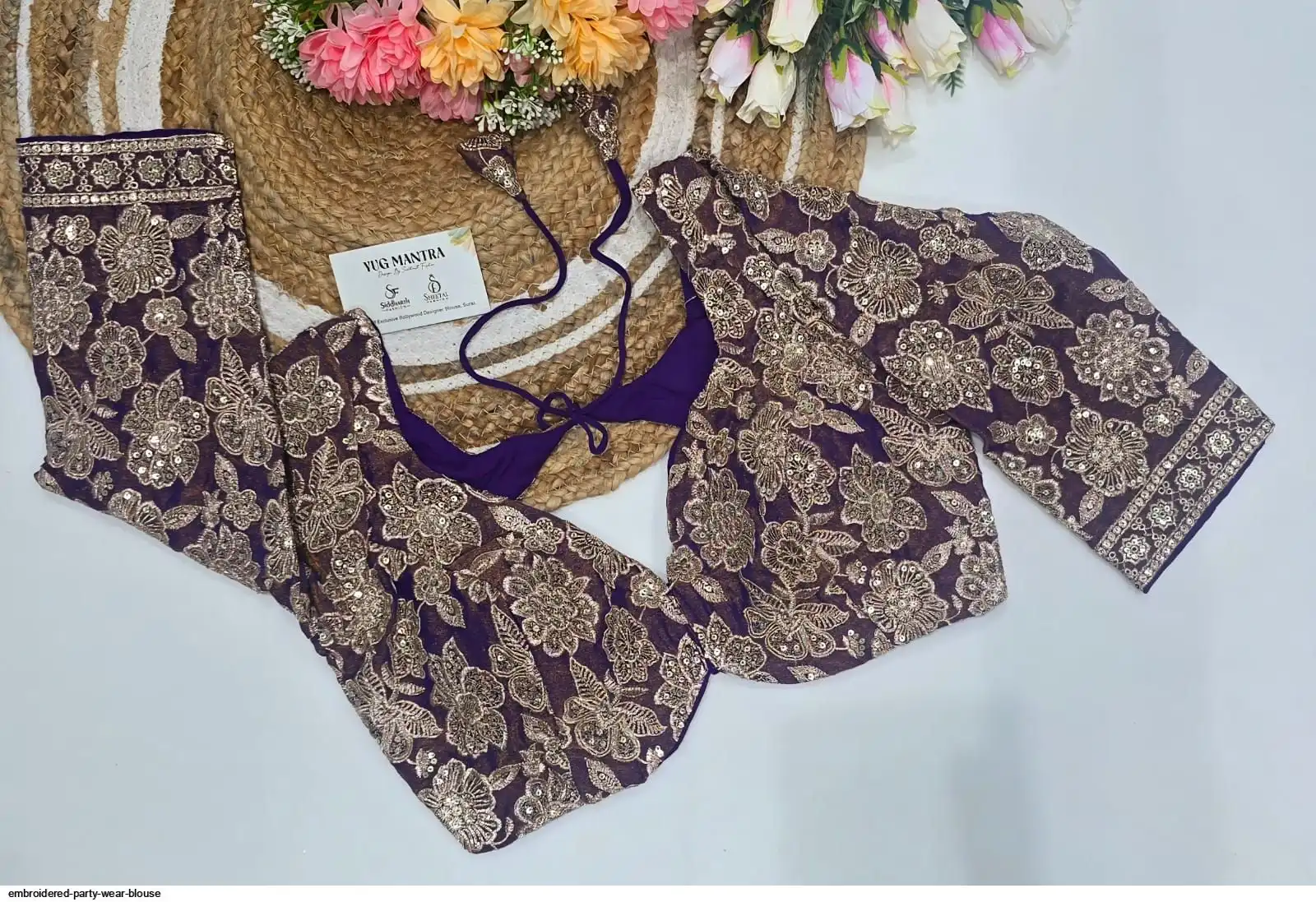 EMBROIDERED PARTY WEAR BLOUSE B