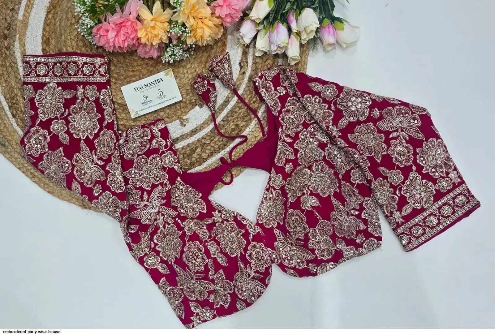 EMBROIDERED PARTY WEAR BLOUSE A