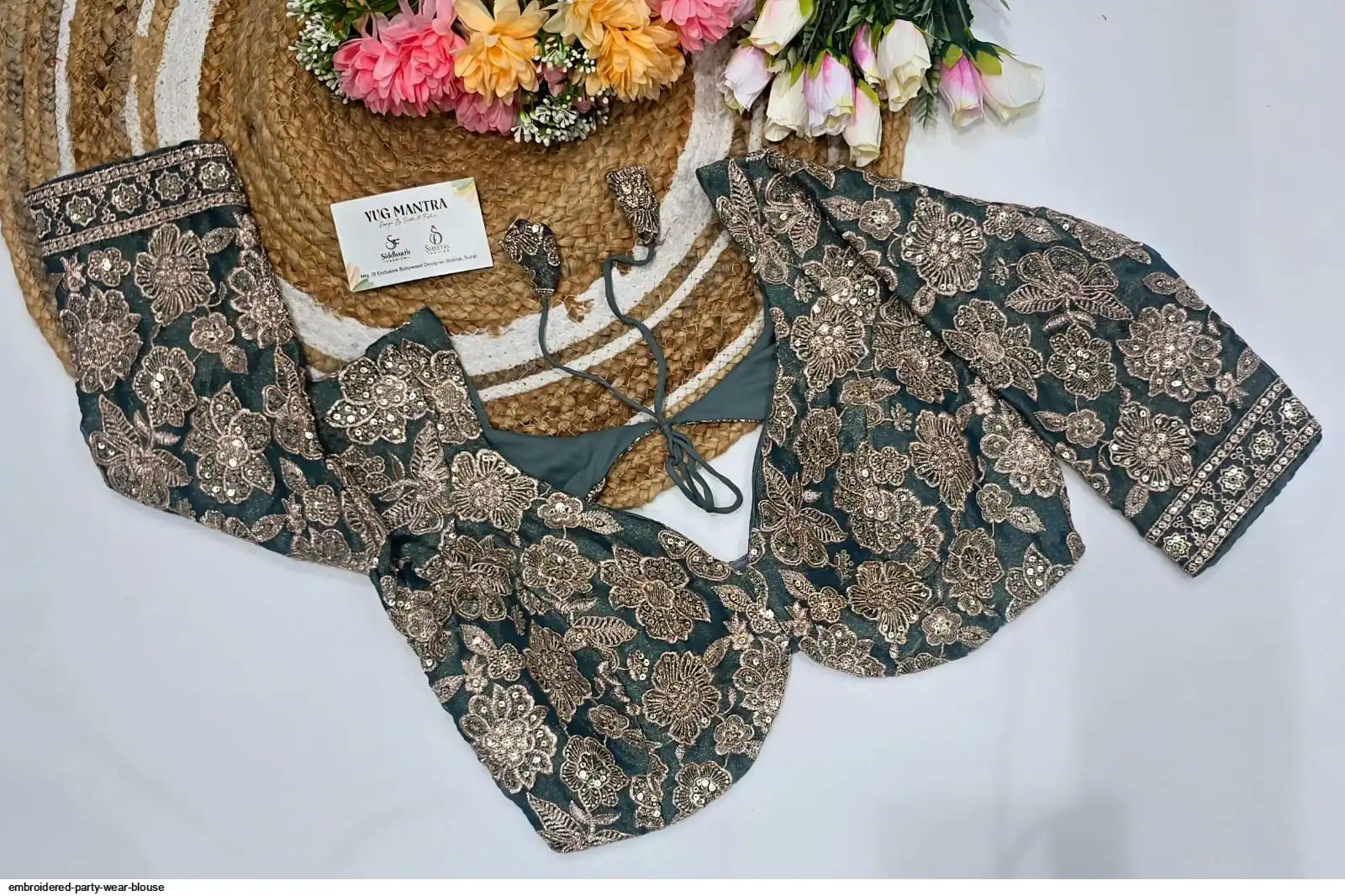 EMBROIDERED PARTY WEAR BLOUSE E