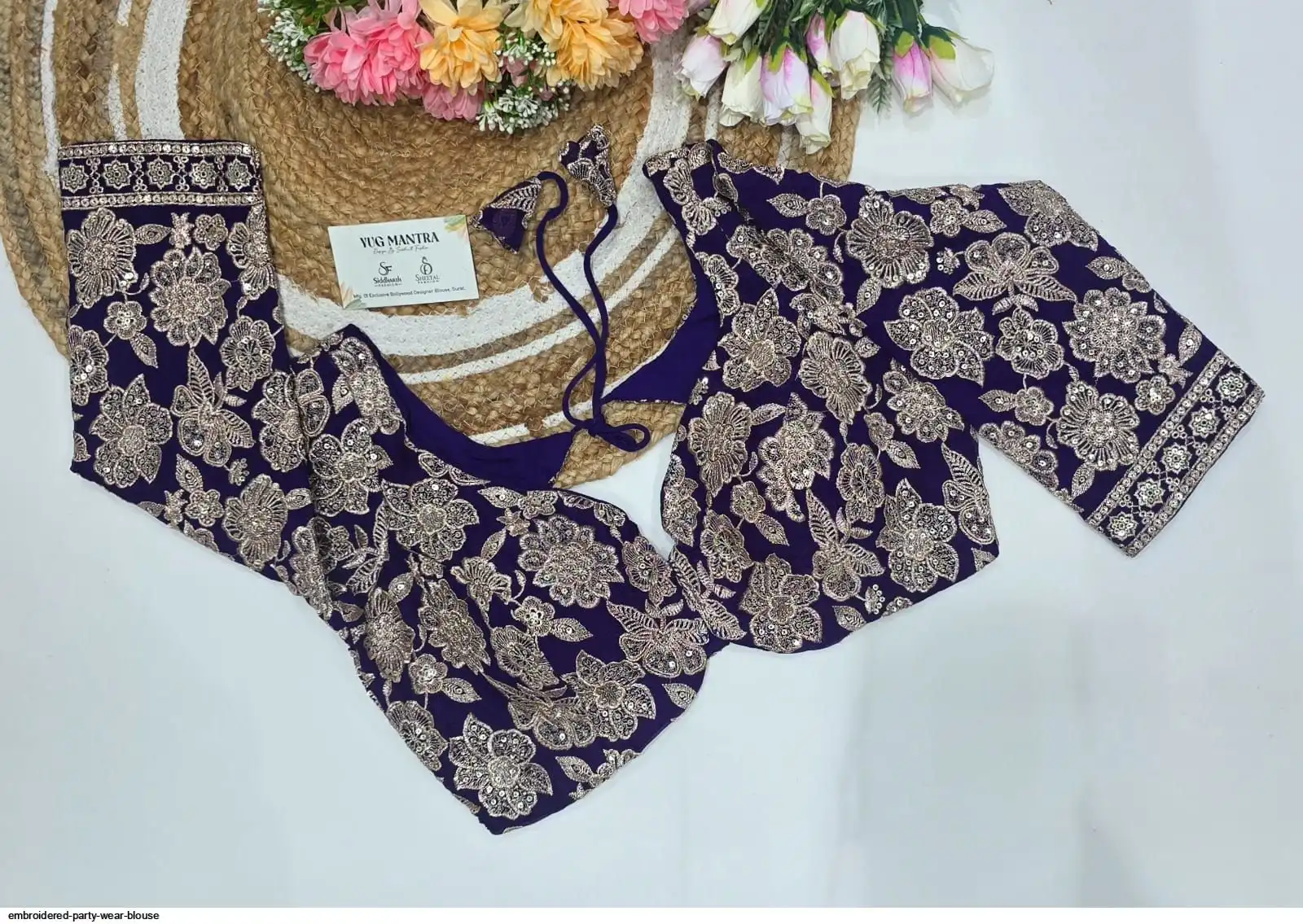 EMBROIDERED PARTY WEAR BLOUSE L