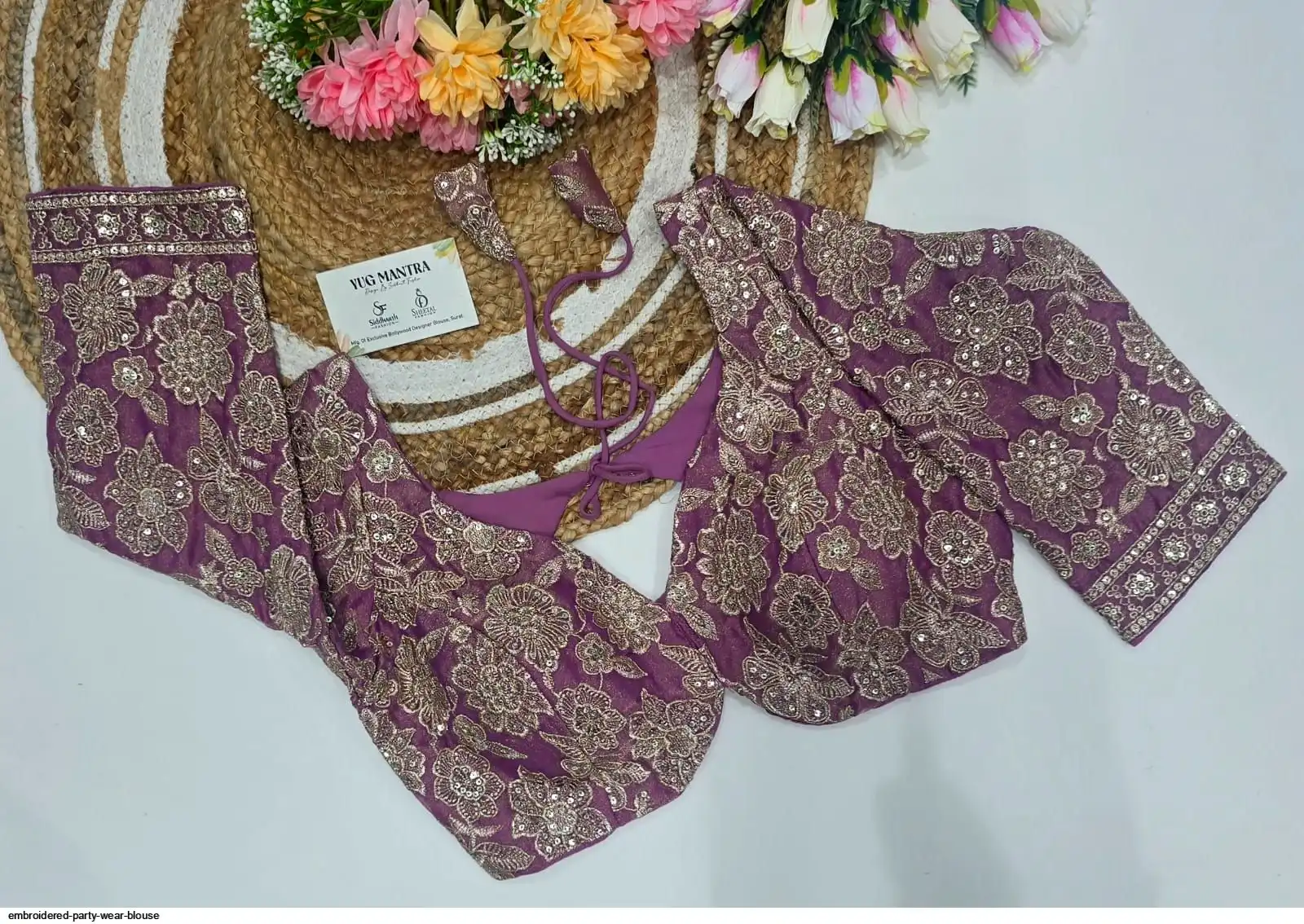 EMBROIDERED PARTY WEAR BLOUSE M