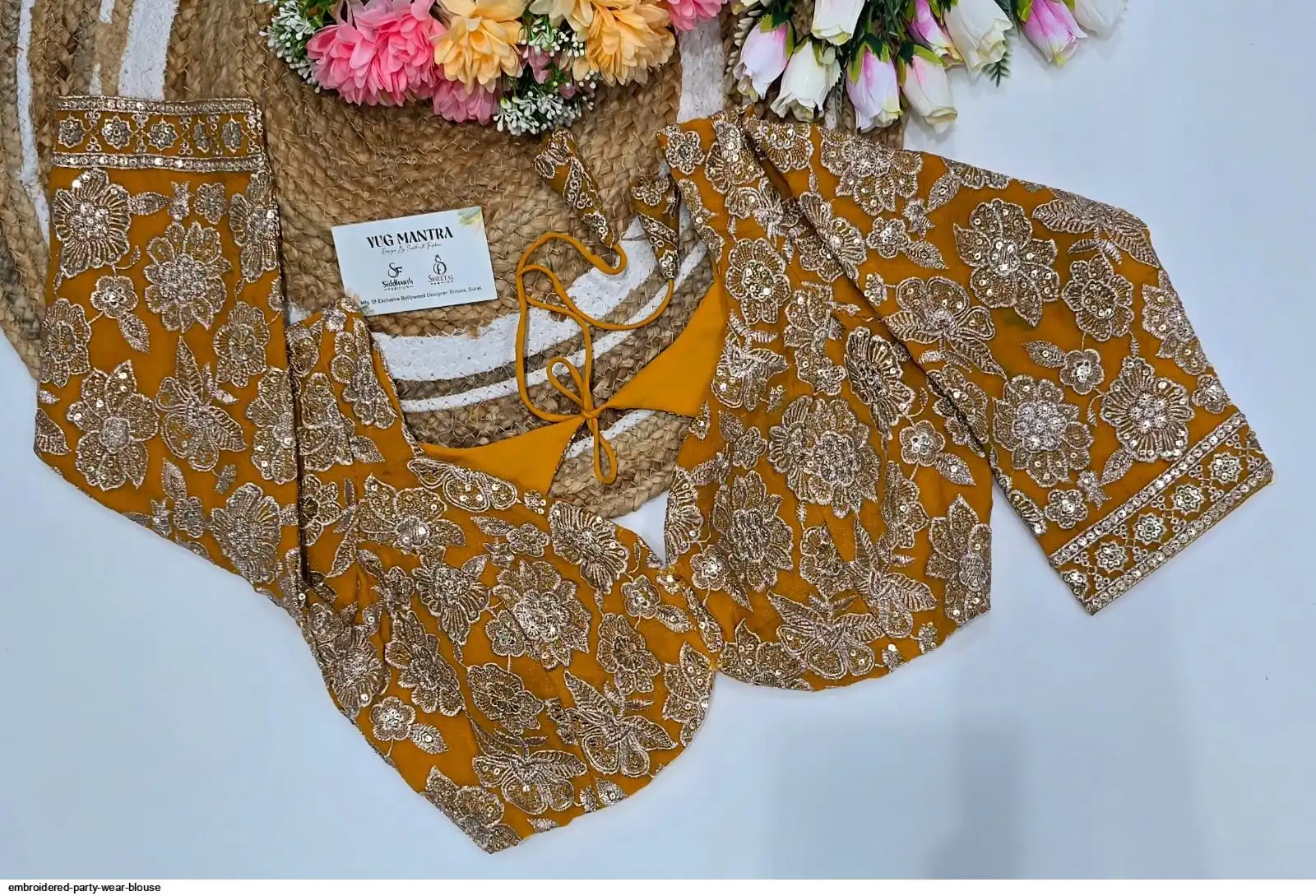 EMBROIDERED PARTY WEAR BLOUSE F
