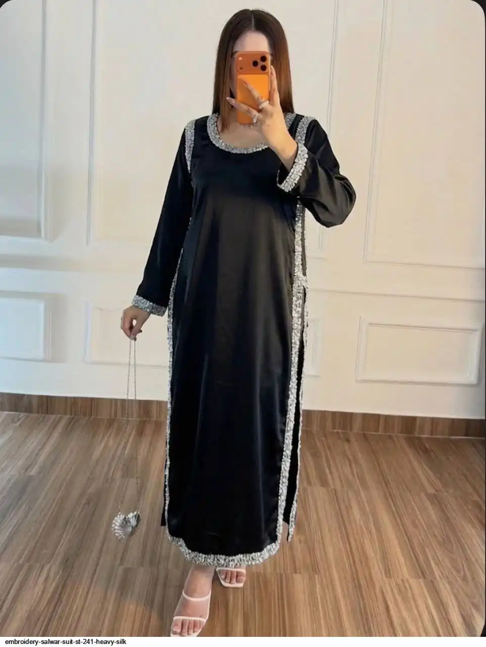 EMBROIDERY SALWAR SUIT ST 241 HEAVY SILK 1