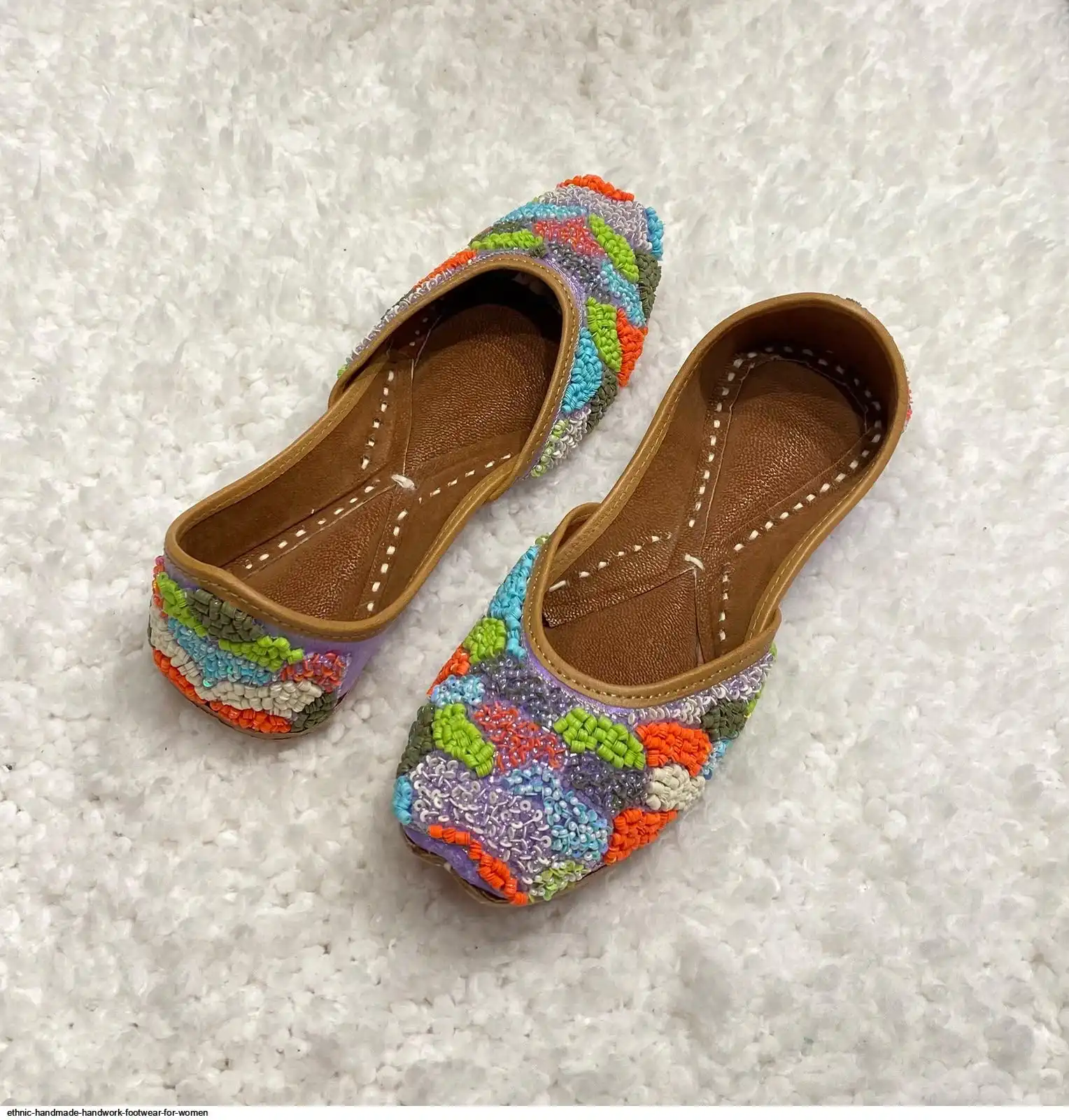 ETHNIC HANDMADE HANDWORK FOOTWEAR FOR WOMEN F