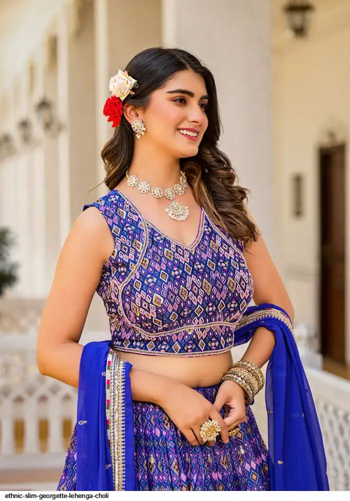 ETHNIC SLIM GEORGETTE LEHENGA CHOLI