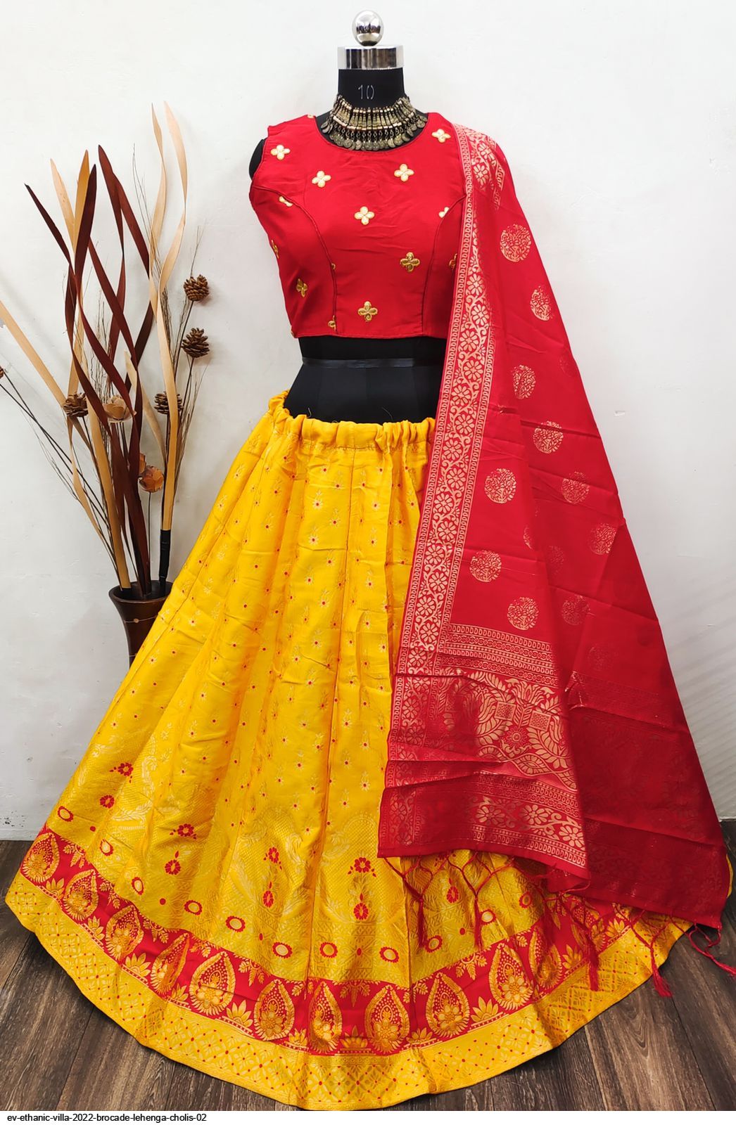 brocade lehenga choli