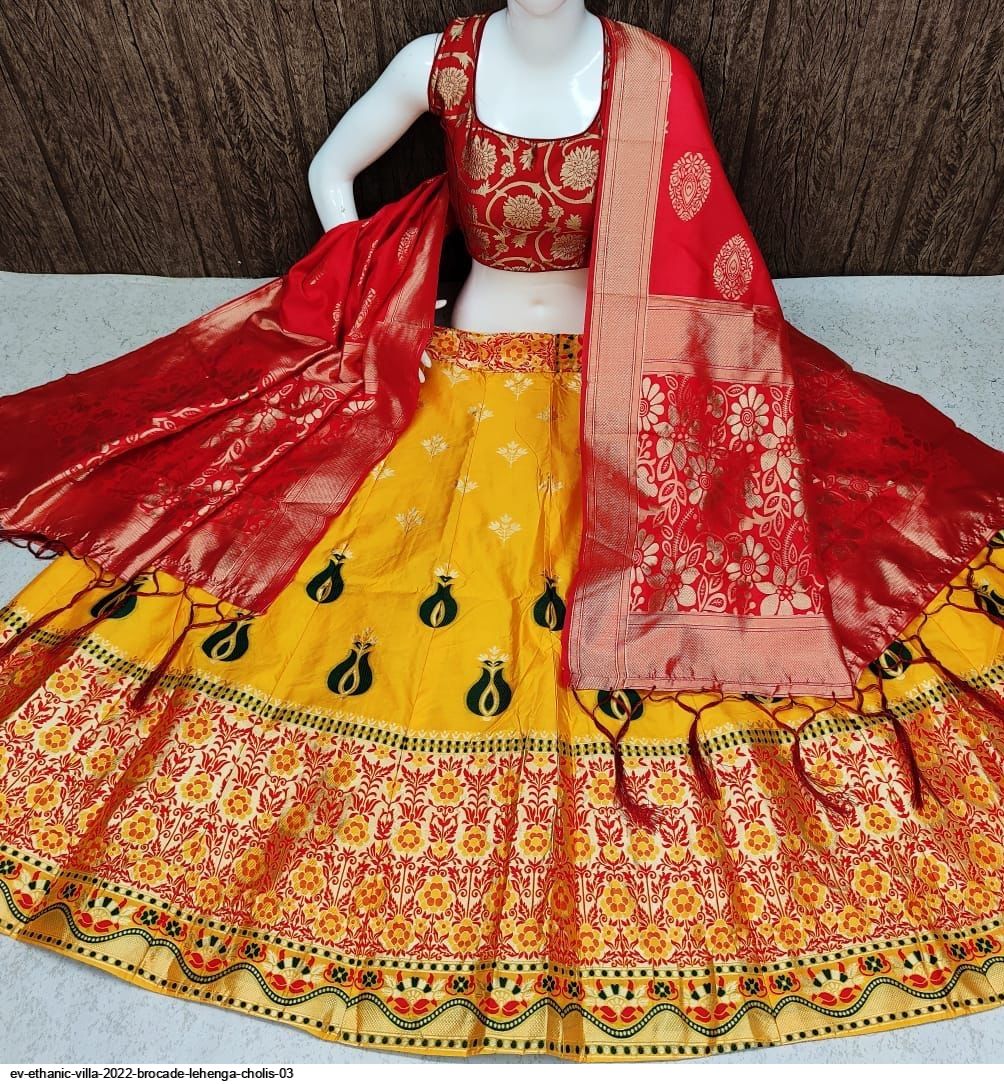 brocade lehenga choli