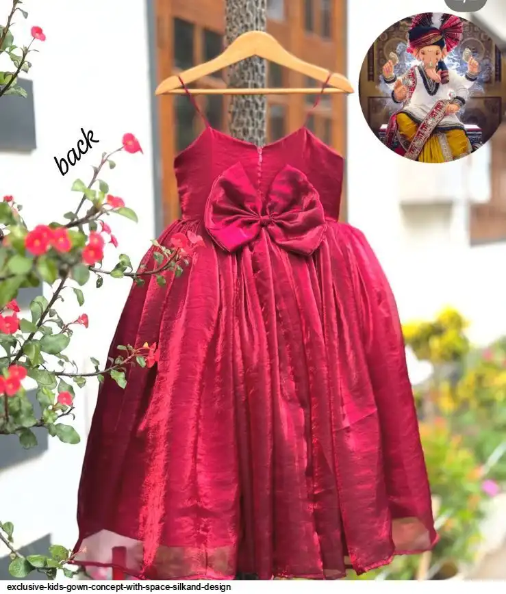 EXCLUSIVE KIDS GOWN CONCEPT WITH SPACE SILKAND DESIGN 3