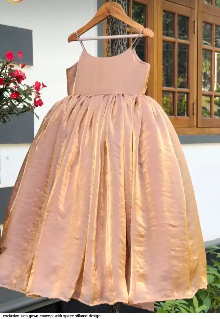 EXCLUSIVE KIDS GOWN CONCEPT WITH SPACE SILKAND DESIGN 4