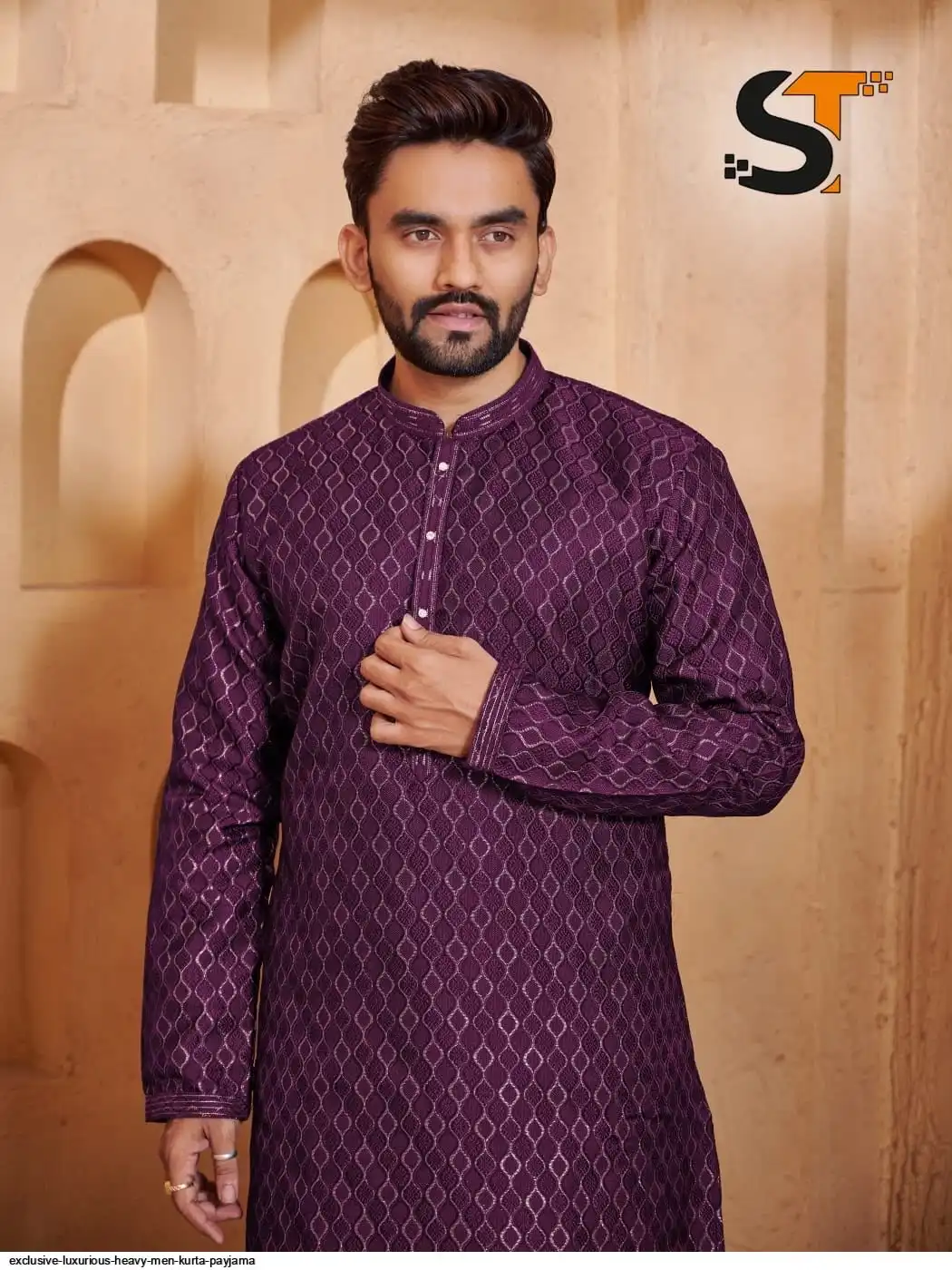 EXCLUSIVE LUXURIOUS HEAVY MEN KURTA PAYJAMA 5