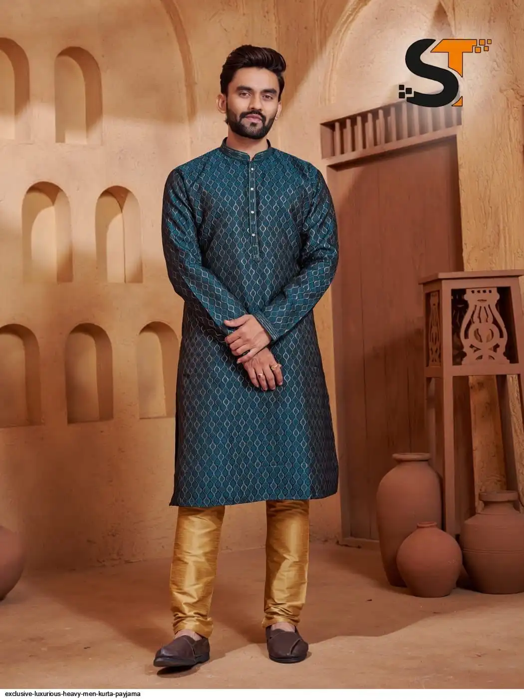 EXCLUSIVE LUXURIOUS HEAVY MEN KURTA PAYJAMA 6
