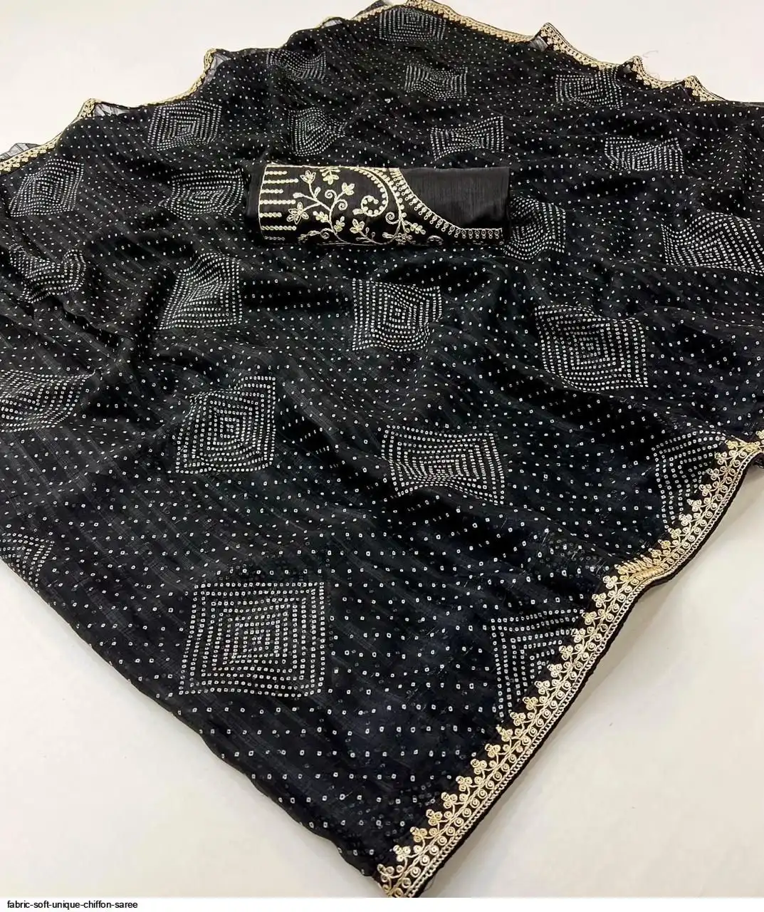 Soft Unique Fabric - Soft UNIQUE Chiffon SAREE