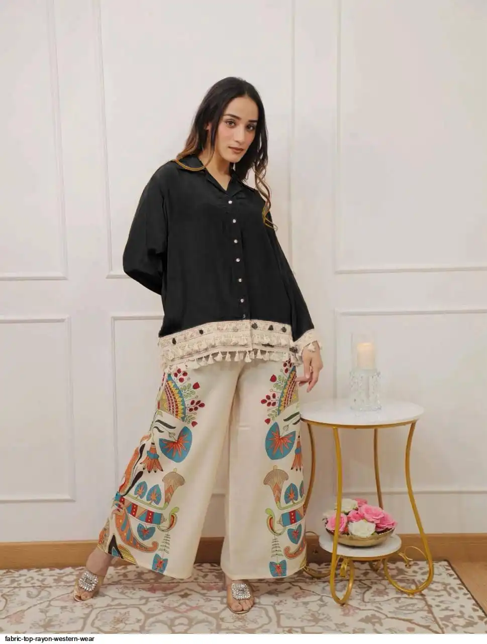 FABRIC TOP RAYON WESTERN WEAR 3