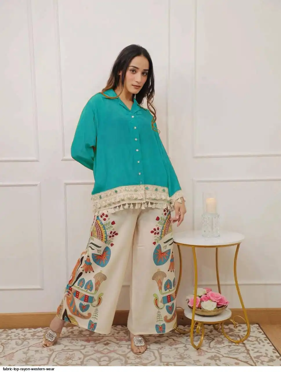 FABRIC TOP RAYON WESTERN WEAR 4