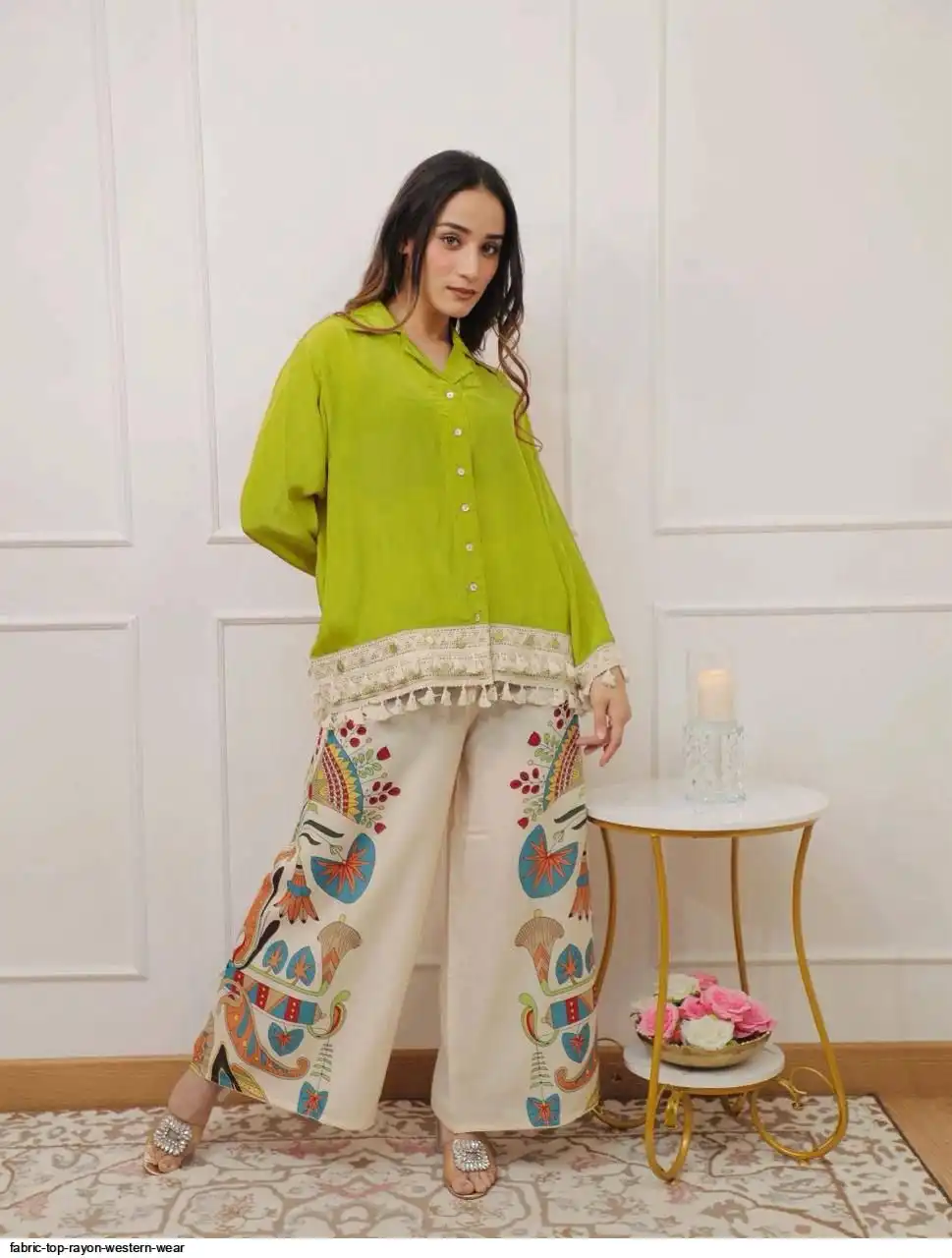 FABRIC TOP RAYON WESTERN WEAR 5