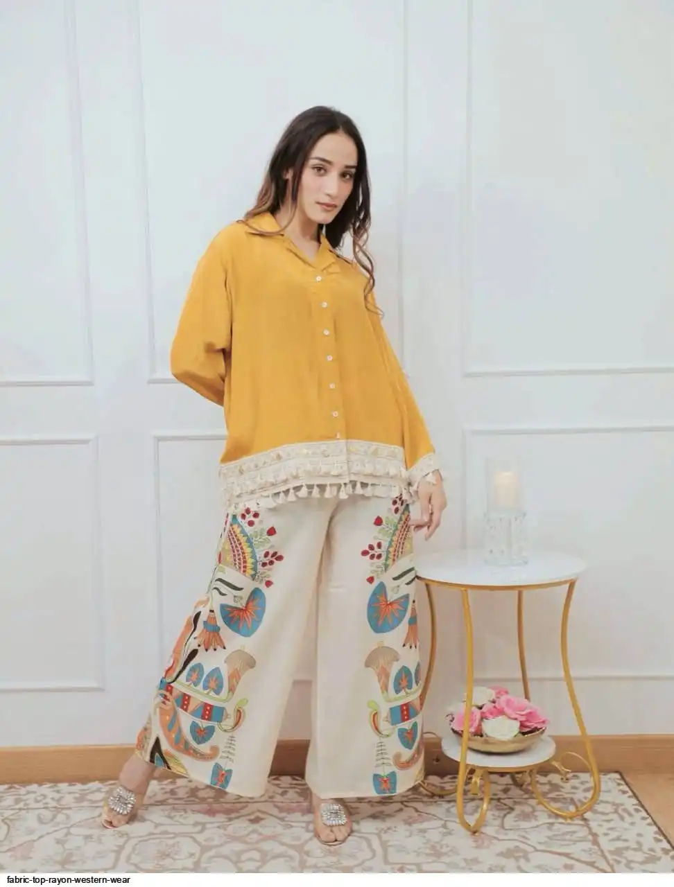 FABRIC TOP RAYON WESTERN WEAR 1