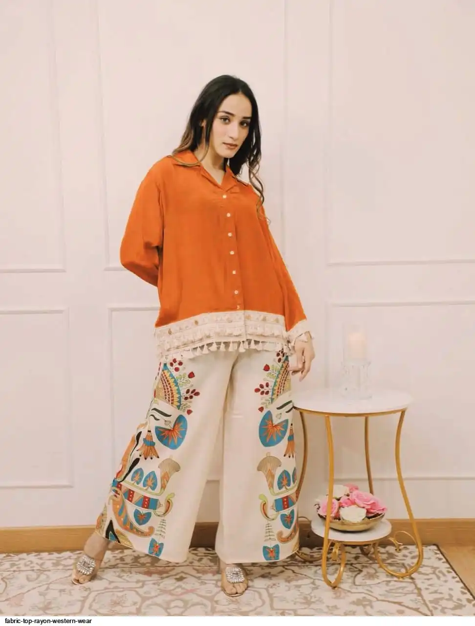 FABRIC TOP RAYON WESTERN WEAR 2