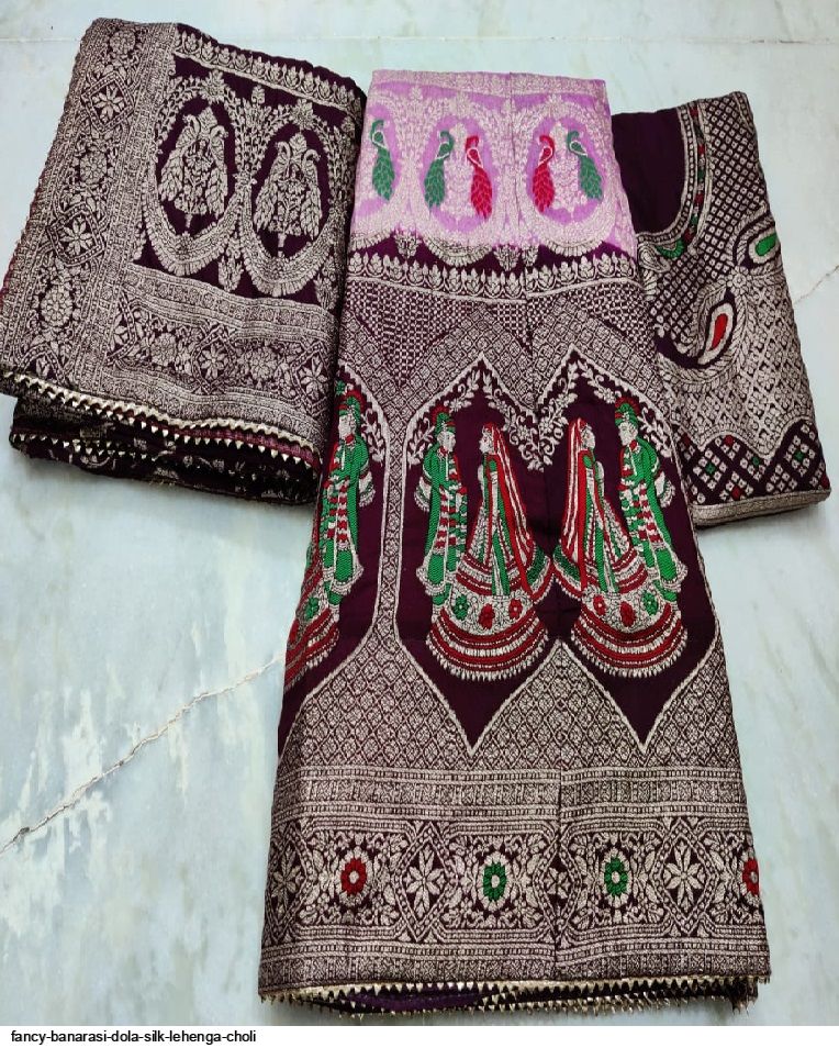 FANCY BANARASI DOLA SILK LEHENGA CHOLI