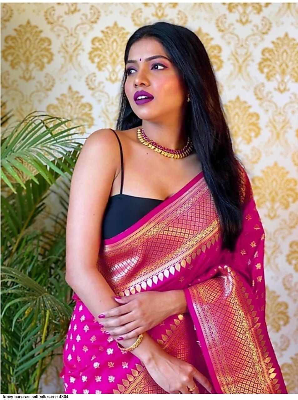 Fancy Banarasi Soft Silk Saree 4304 