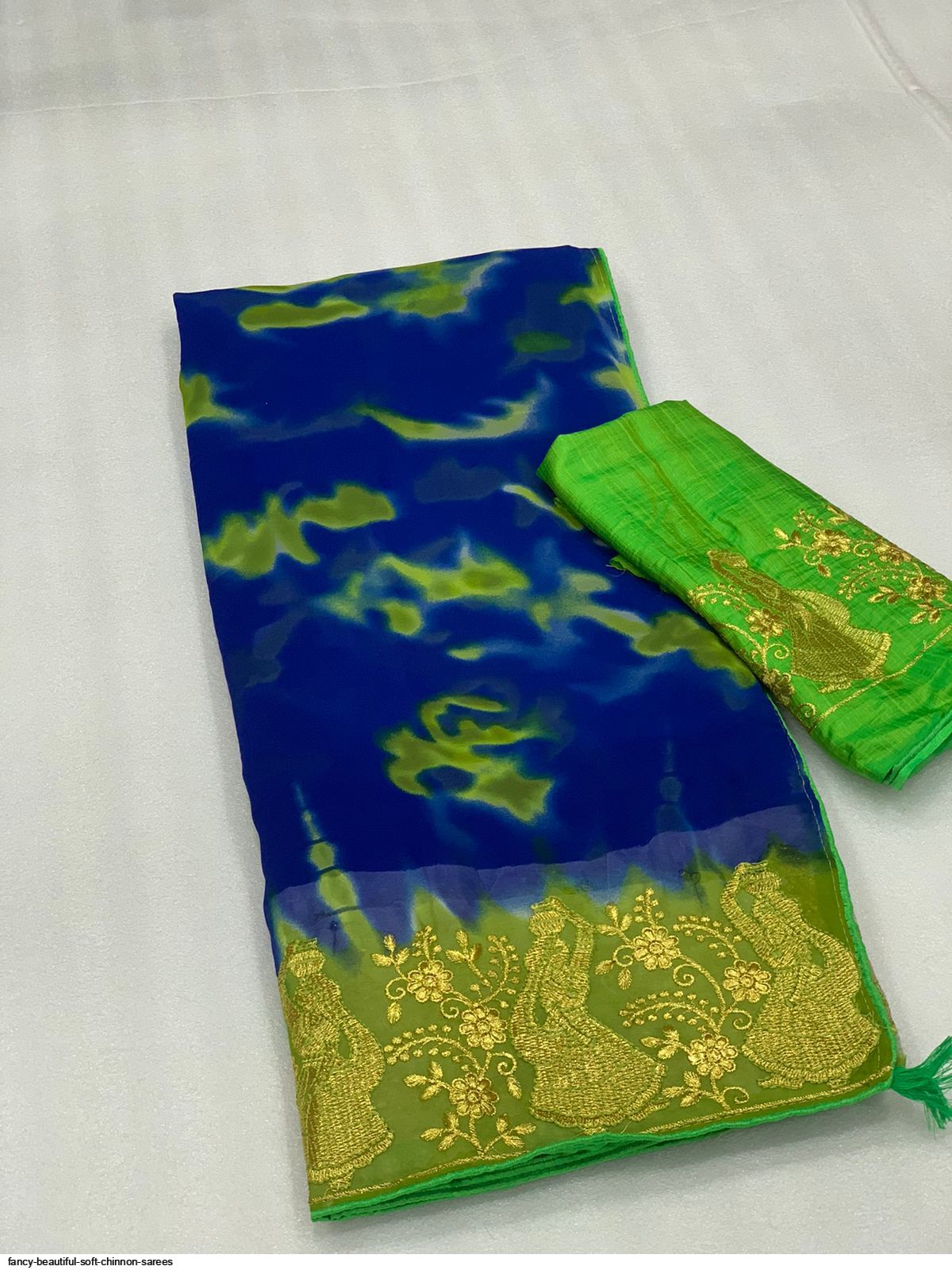 FANCY BEAUTIFUL SOFT CHINNON SAREES A