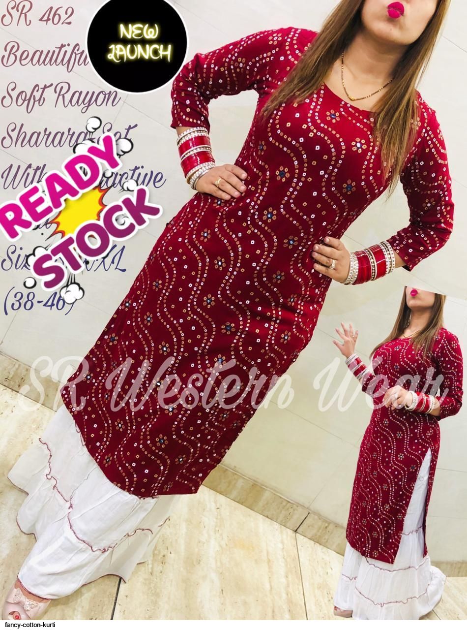 Fancy clearance cotton kurtis